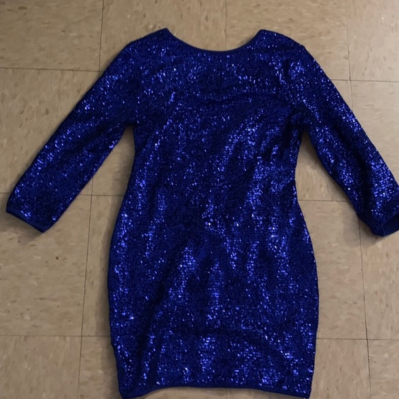 Perfect party sequin royal dress - Picture 4 of 5